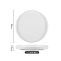 Japanese-style premium black and white ceramic dinnerware - high-end rock texture dinner plates for home use - round steak and chop dishes for restaurants