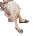 fashionable casual evening french bowknot new spring sequin flat loafers women's single shoes