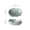 Stylishretro bowl restaurant hotel for homespecial shaped dessert bowl pastry rice bowl fruit salad dried fruit ceramic bowl