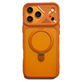 Creative lens ice armor cooling magnetic stand compatible iphone 17 pro phone case apple 16 matte anti-drop