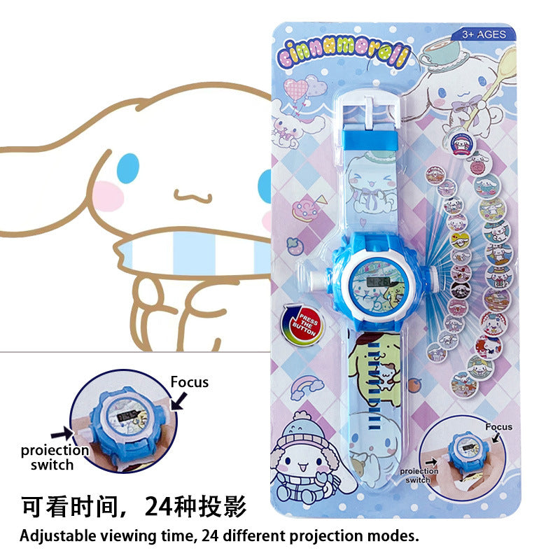 Capybara projector watch for kids - educational toy, light-up cartoon electronic watch, birthday gift for boys and girls