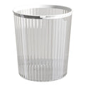 Transparent trash can - large capacity, with pressure ring, for home, living room, modern kitchen, bathroom, bedroom, and office