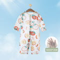 Baby summer romper infant clothes baby home air conditioning suit 0-1 year old newborn long sleeve onesie crawling suit
