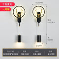 New arrival wall lamp deer head normcoreaccessible luxury modern pastoral style grids starry sky spotlight background wall master bedroom pair