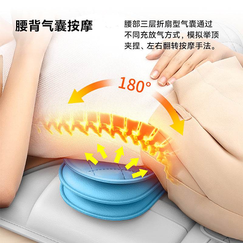 Electric massager multifunctional fully automatic massage cushion cervical spine back lumbar home kneading airbag massage mattress
