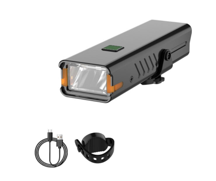 Bright light-sensitive bicycle light Aluminum alloy night lighting Side warning cutoff line Car light Children's night riding headlights