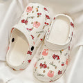 2025 summer clogs: cute student-style outdoor women's casual flat anti-slip closed-toe beach slippers - trendy & soft