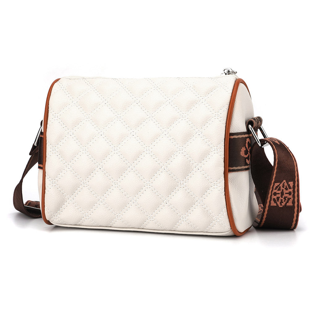 Crossbody bag women's 2024 new summer versatile fashion small bag women's soft leather shoulder bag broadband pillow bag women's bag