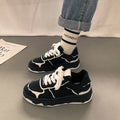 Women's spring/autumn white sneakers - 2026 new arrival, trending online, street style, chunky sole, chic, versatile, niche design