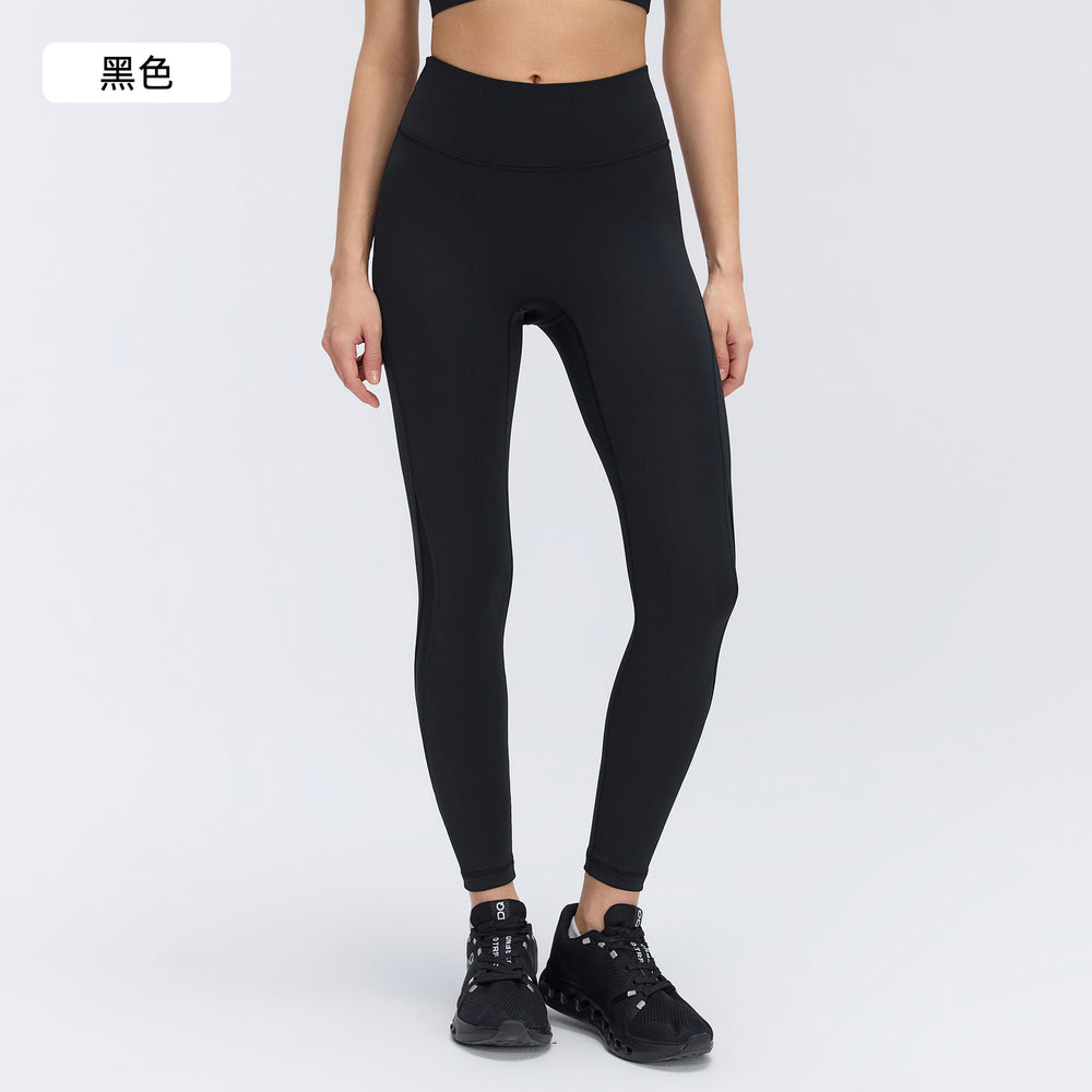 High-waisted butt-lifting leggings for women, mesh panel, breathable running & fitness training pants, barely-there yoga pants d26062