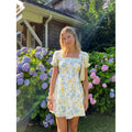 fashionsweetelegant floral casualelegance puff sleeve pastoral style printing holiday dress