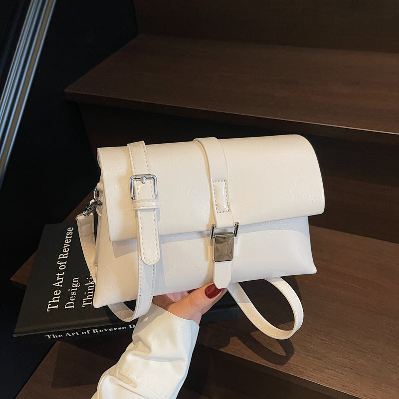 Retro casual commuter small bag women's simple versatile shoulder bag 2025 spring and summer niche fashion underarm bag