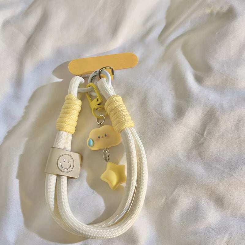 Japan and South Korea INS speechless cloud stars mobile phone wristband jewelry pendant keychain camera lanyard mobile phone case universal