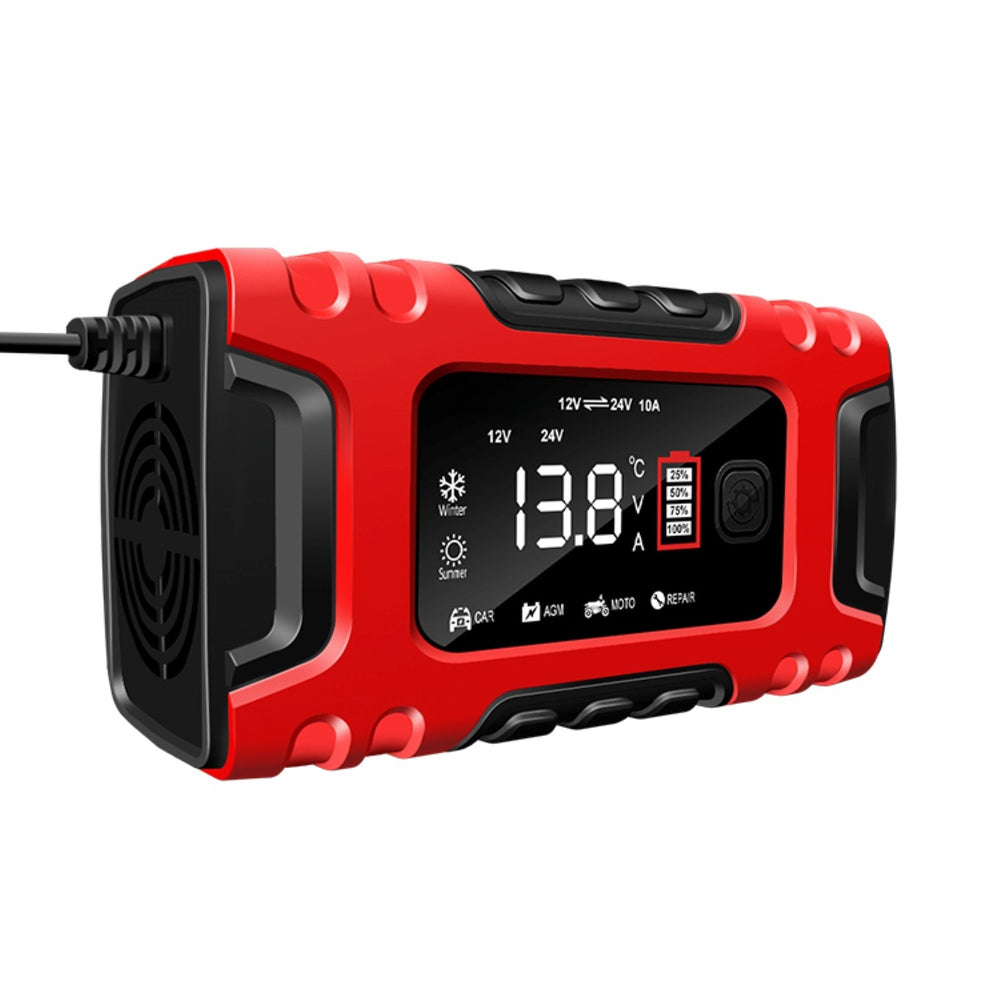 Smart motorcycle battery charger 12v 24v 10a car battery charger battery recharger