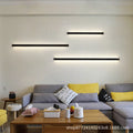 Casualaccessible luxury normcore bench wall lamp living room sofa background wall lamp aisle bedroom bedside led line lamp