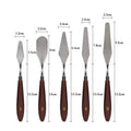 5-piece chocolate scraper, small spatula, cake decorating, smoothing, spatula, color mixing, baking tool set
