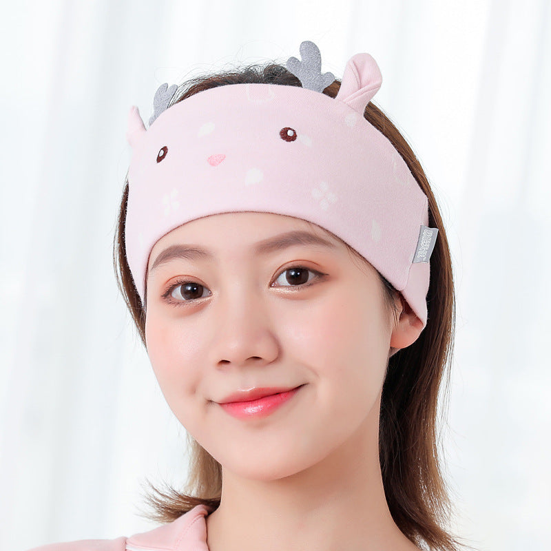 Postpartum headband - no more headaches! cotton head wrap for new moms with bigger heads after childbirth - windproof, stylish, and perfect for going out