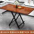 Foldable table dining table for home rectangular outdoor convenient stall table dining table suit combined with small square table