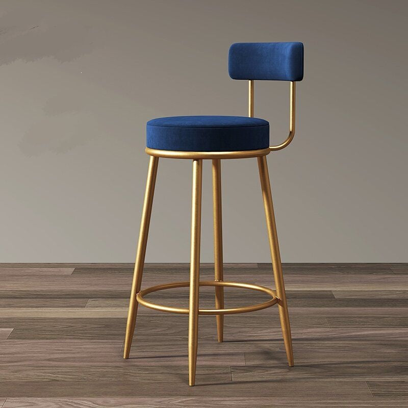 Accessible luxury bar chair for home back chair iron stool high stool bar chair scandinavian sedentary bar chair none