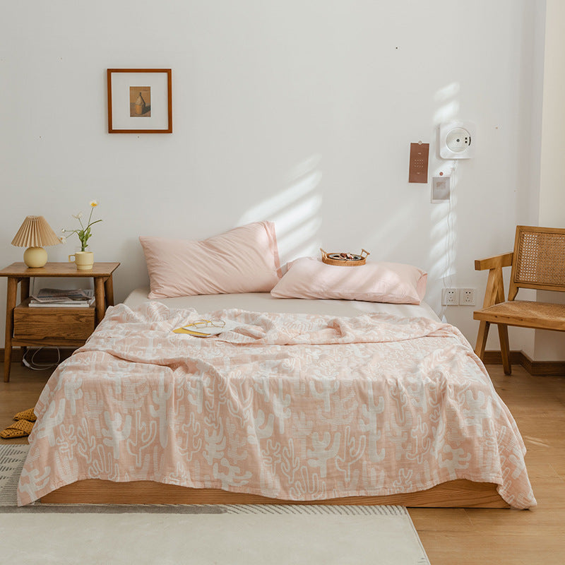 Three-layer gauze quilt adult cotton yarn Xia Liang quilt blanket summer thin towel quilt pure cotton single sheet