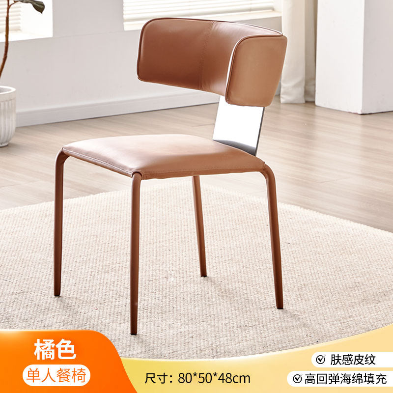 Italian high-end designer dining chair - light luxury, minimalist modern style for home, small apartments, cafes, and restaurants