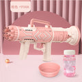 [pink semi-automatic] 9-hole bubble rocket hammer [without battery] bag