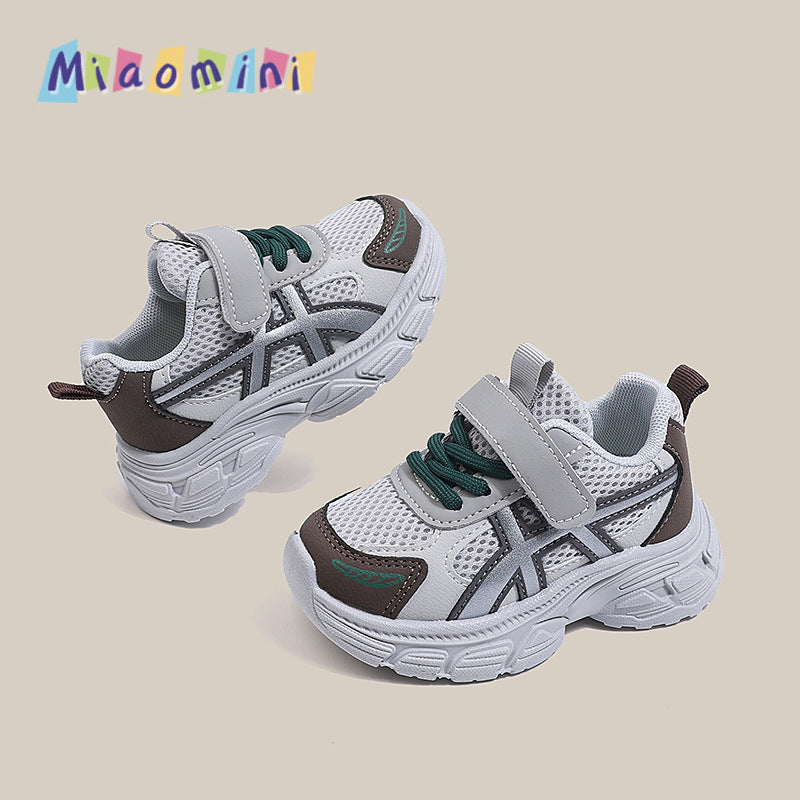 spring/autumn new collection: boys' and girls' athletic shoes, kids' casual chunky sneakers, running shoes for toddlers and young children (ages 1-6)