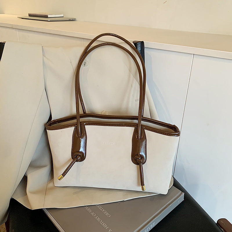 Retro large-capacity bag women's autumn and winter new foreign-style texture shoulder bag casual messenger bag small square bag tote bag