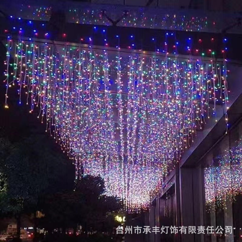 LED ice strip light string waterfall curtain light Gypsy lights outdoor project = lighting ambient light decorative light string light