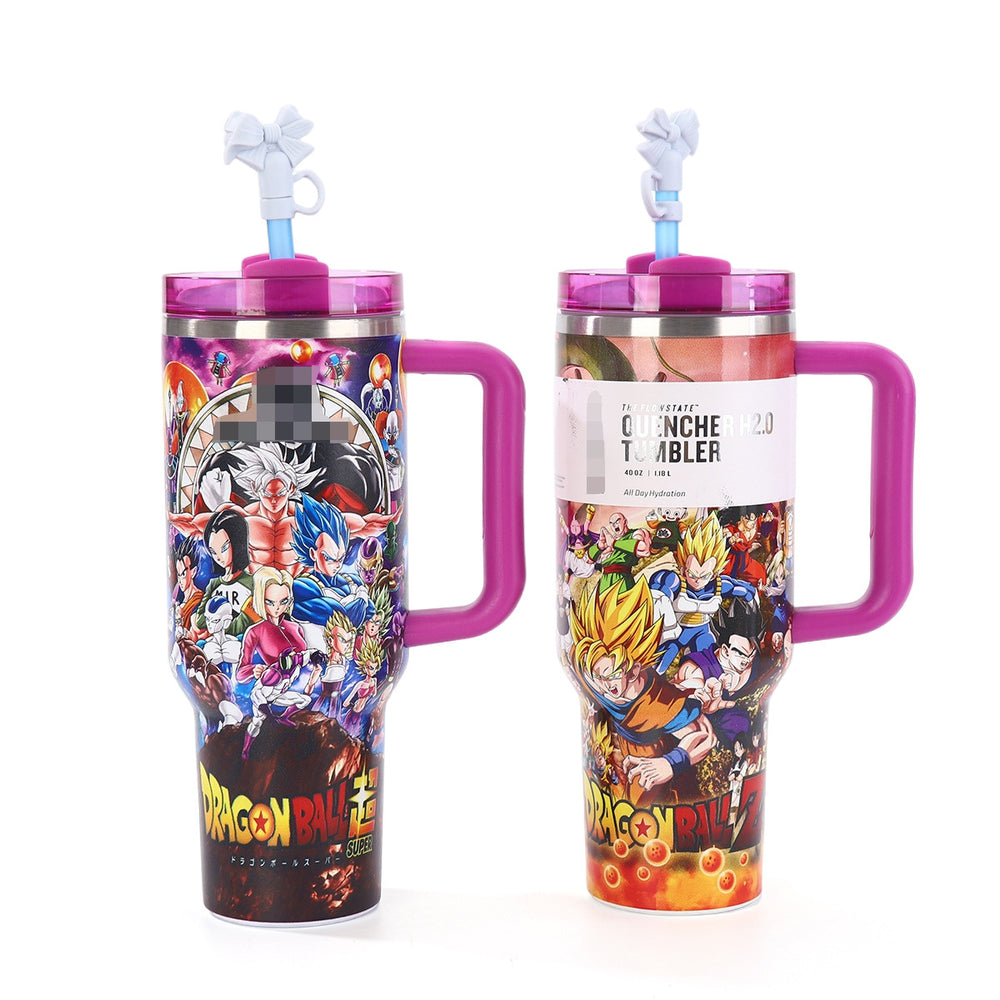 dragon ball series stanley handle car cup 304 stainless steel vacuum insulation cup outdoor portable ice cup