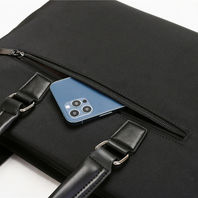 Wholesale men's shoulder bag crossbody briefcase - waterproof business laptop bag - large capacity document bag with logo