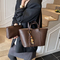retro bag women's new arrivalfall and winter atmosphere large capacity bucket bag classy sense accessible luxury mother-in-law shoulder bag