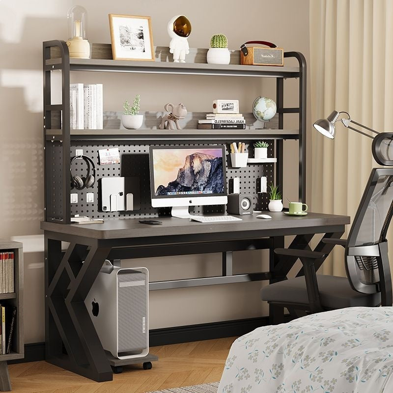 Computer desk home office desk bedroom student desk bookshelf all-in-one with pegboard simple storage study table