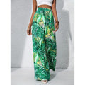 Shipped:  hot-selling european and american cross-border printed casual high-waisted wide-leg pants for independent e-commerce stores