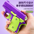 Gravity cub 1911 pistol blowback reloading little carrot pistol mini carrot knife d printed decompression toy