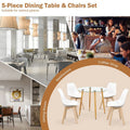 Tempered glass dining table and chairs transparent rectangular dining table glass dining table
