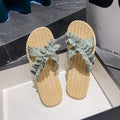 Women's summer slides: new french-style floral espadrilles, fairycore sandals, non-slip beach shoes for vacation