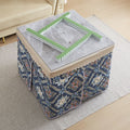 Sintered stone folding fire table - new winter square heating dining table for rental housing, dorms, and home study