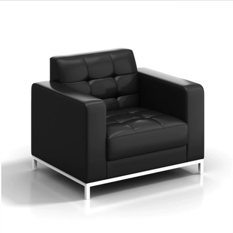 Modern office sofa minimalist leather office sofa coffee table set car 4s store boutique reception sofa