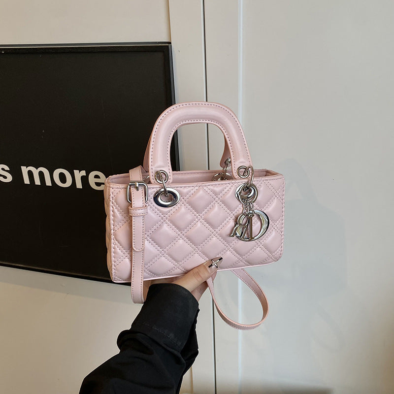 Cross-border high-end diamond Princess Diana bag women's 2025 summer new temperament simple shoulder bag trendy versatile women's bag
