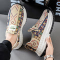 2025 winter new men's chunky platform sneakers - slip-on casual athletic shoes, anti-slip, wear-resistant, and breathable
