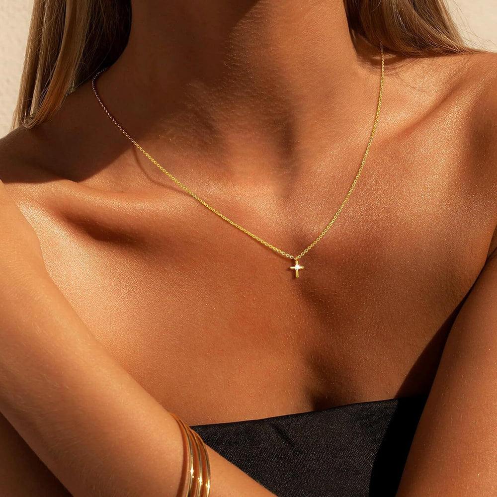 fashionnew arrival titanium steel cross necklace trendyeasiest for match women's titanium steel cross pendant sweater chain necklace