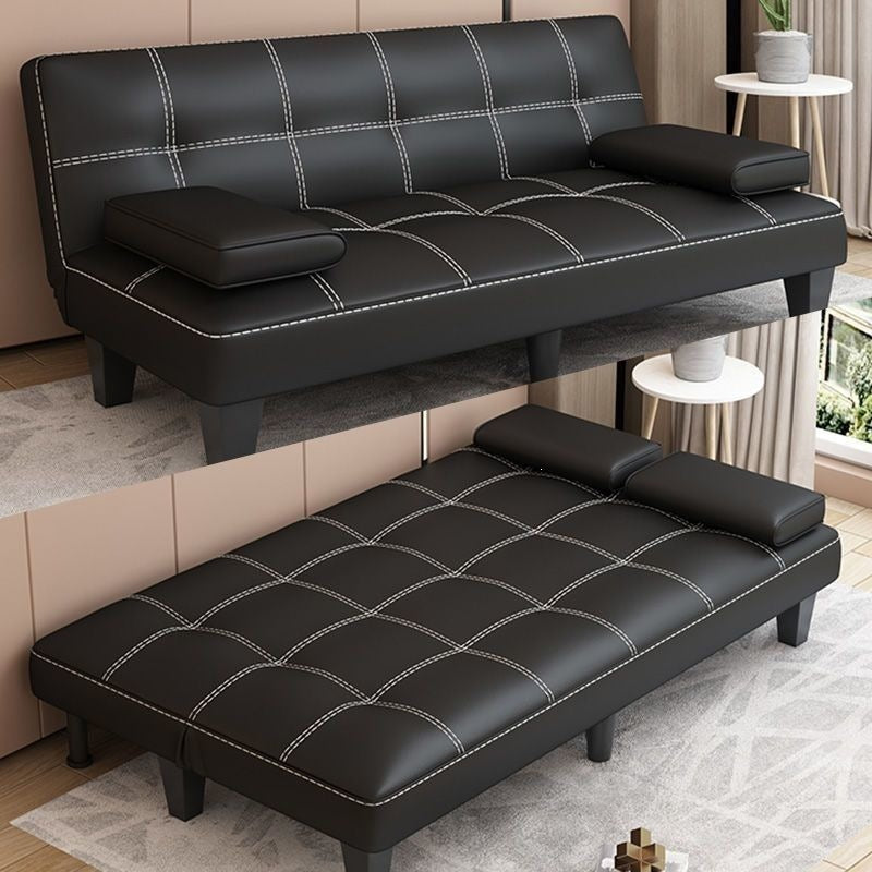 Foldable easy lazy sofa rental house living room apartment small apartment office double seater dual-purpose sofa bed