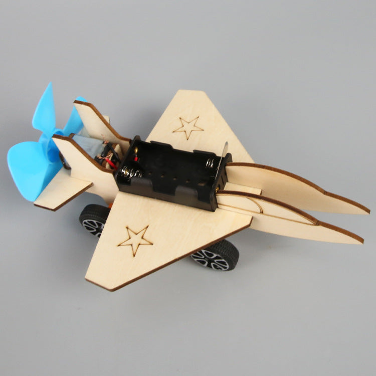 Science and technology small production DIY fighter primary school invention science experimental materials stem education puzzle science and education model