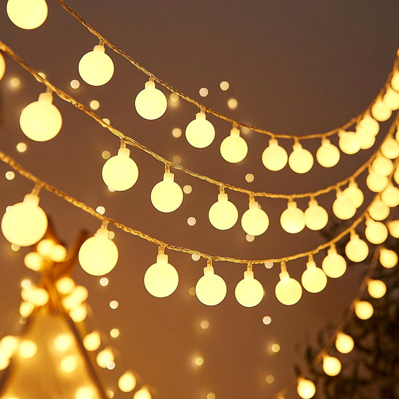 LED lights string star lights small lights Christmas string lights solar battery box camping atmosphere ins decorative lights