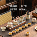 Dunhuang ru kiln kung fu tea set suit fair cup ceramic teapot lifting beam pot for home high-end tea maker gift
