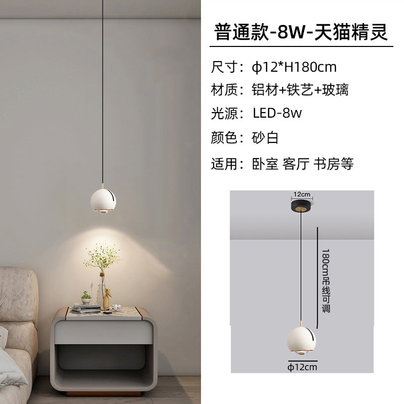 [Strict selection] Bedroom bedside chandelier light luxury modern simple liftable master bedroom chandelier bedside lamp small chandelier