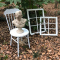 Nordic retro cream iron windsor chair backrest single chair dining chair outdoor courtyard open garden table and chair