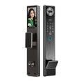 Cnc precision-carved waterproof smart lock - anti-theft door fingerprint lock for home use with face recognition, remote access, and electronic locking system