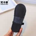 European and american niche fishnet knit cutout closed-toe mules -  summer new girls' flat outdoor sandals